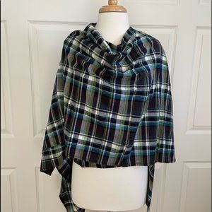 Bo a& Eros plaid flannel wrap